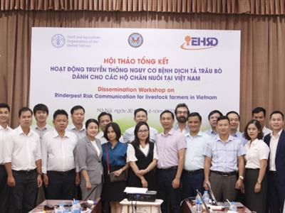 Dissemination workshop on rinderpest risk communication for livestock farmers in Vietnam